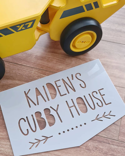 Acrylic Cubby House Sign