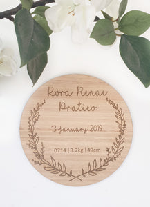 Keepsake Wooden Plaque