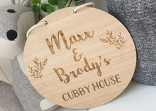 Engraved Cubby House Sign