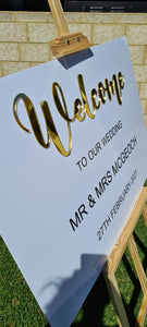 Acrylic & Vinyl Welcome Sign