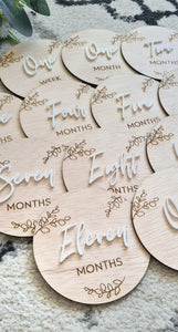 Layered Eucalyptus Milestone Cards