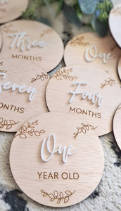 Layered Eucalyptus Milestone Cards