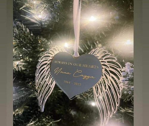 Angel Wings Christmas Ornament