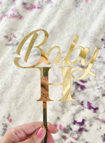 Baby Initial Topper