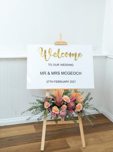 Acrylic & Vinyl Welcome Sign