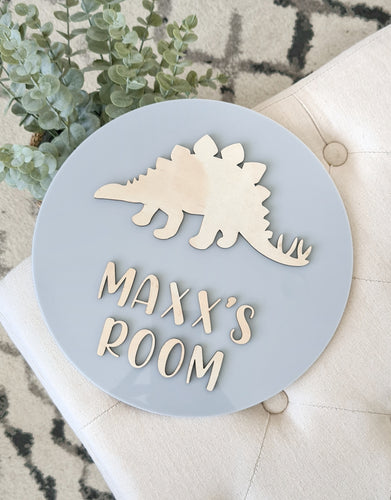 Dinosaur Name Plaque