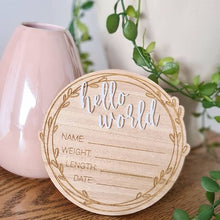 Hello World Announcement Plaque