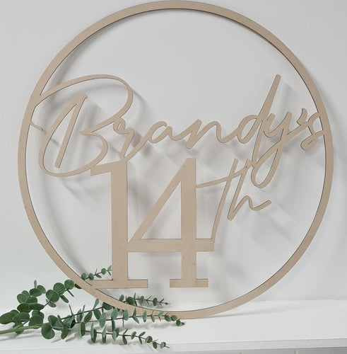 MDF Round sign